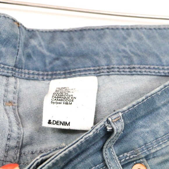 *H&M Grey Blue Wash Skinny Low Waist Jeans - Picture 6 of 7